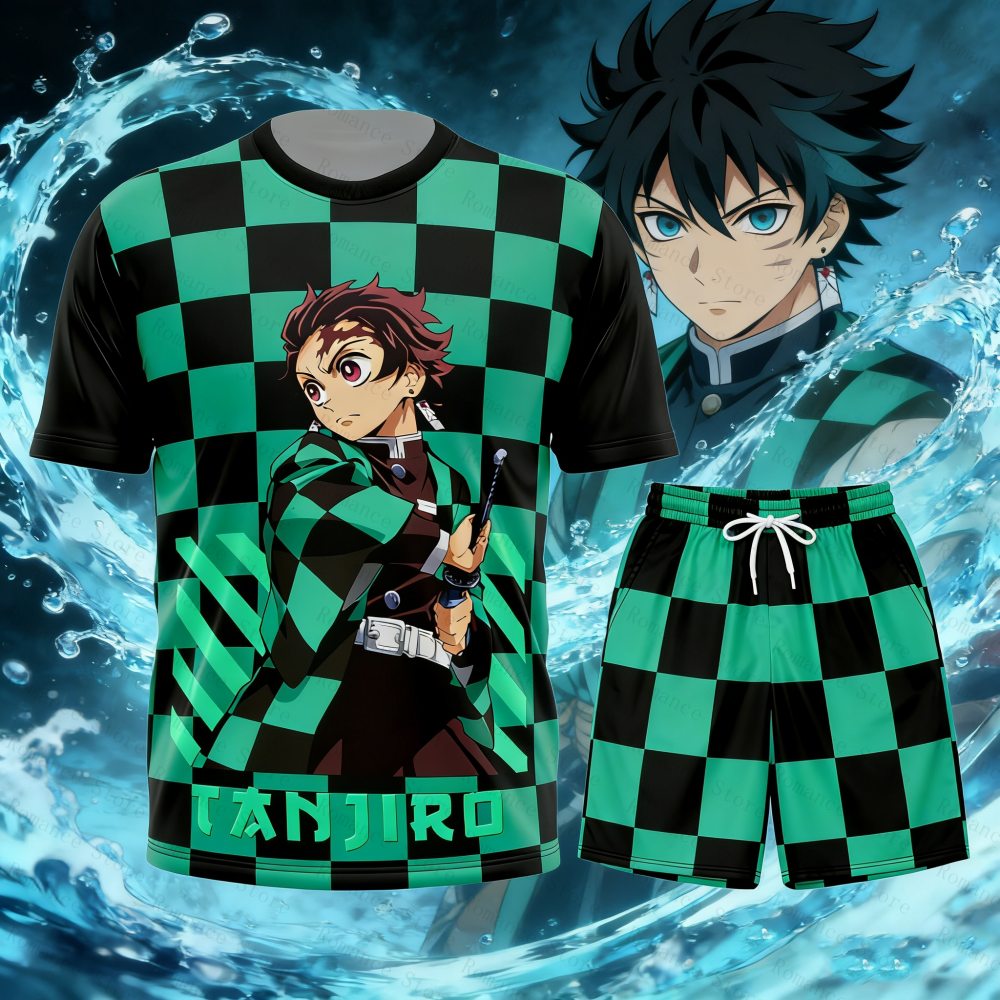 Anime Merchandise Demon Slayer - Tanjiro Kamado Demon Slayer Allover Print