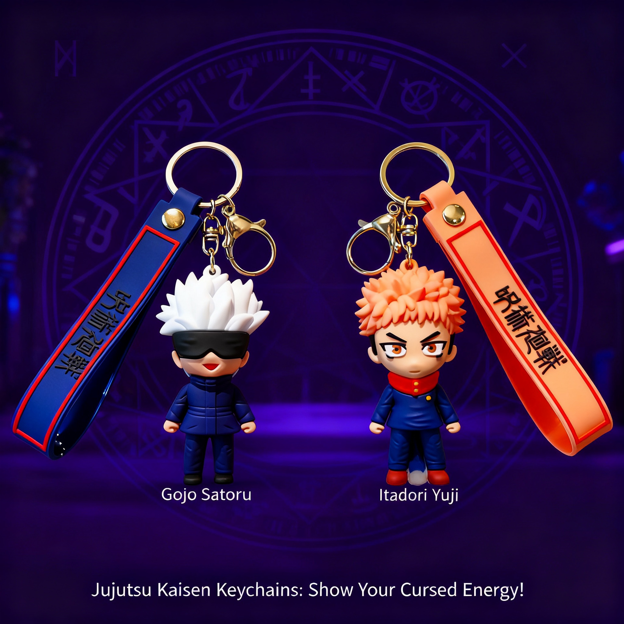 Anime Merchandise Keychain - Jujutsu Kaisen Anime Keychain Pendant Action