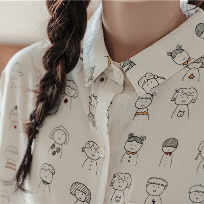 Harajuku Lovely White Cartoon  - Anime Themed Merchandise reseña y precio