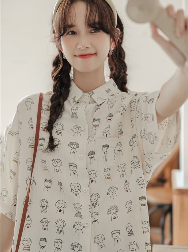 Harajuku Lovely White Cartoon  - Anime Themed Merchandise reseña y precio