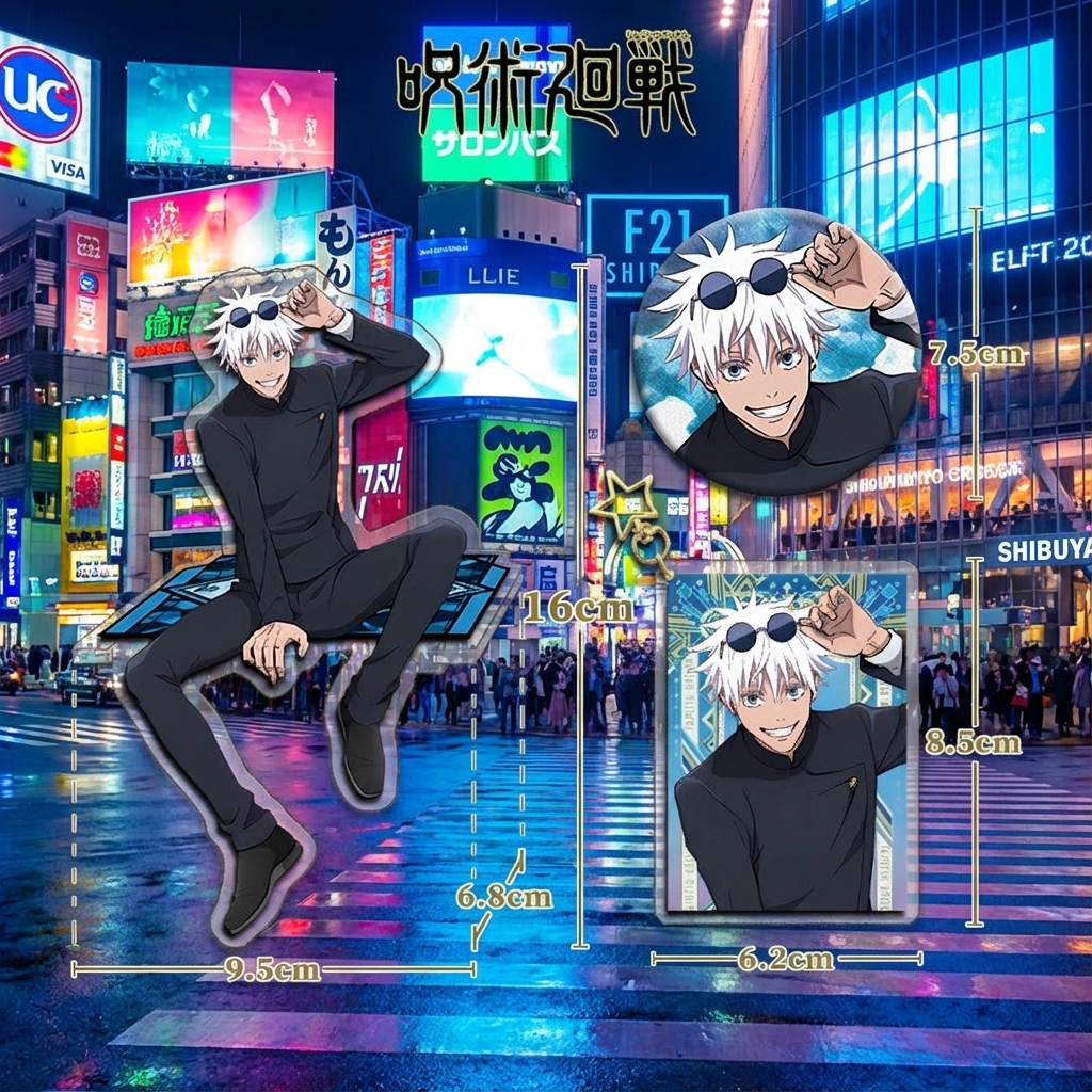Jujutsu Kaisen Anime Figure Co - Anime Merchandise Keychain reseña y precio