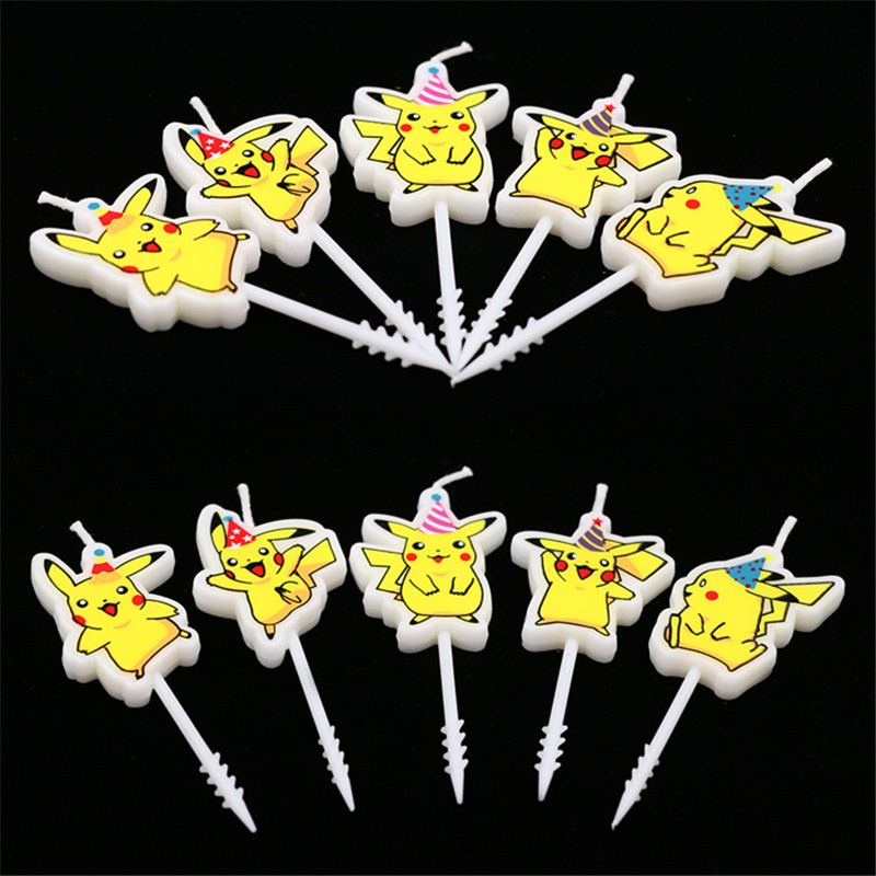 5pcs/lot Pokemon Birthday Cake - Pokemon Anime Merchandise reseña y precio