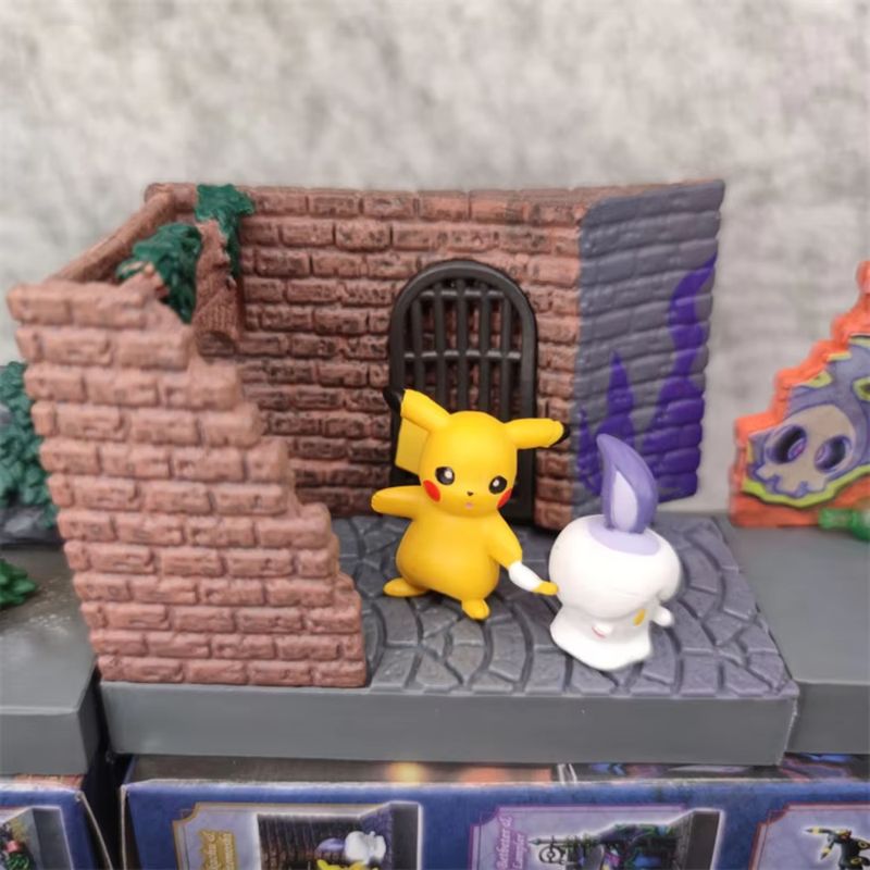 6pcs/set Anime Pokemon Town Se - Pokemon Anime Merchandise reseña y precio
