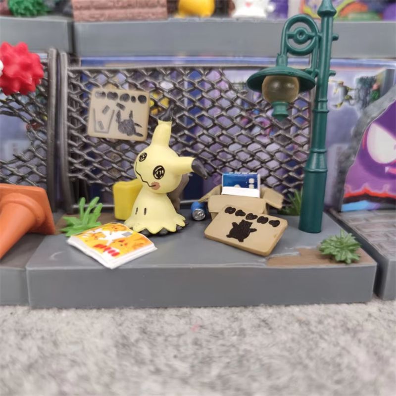 6pcs/set Anime Pokemon Town Se - Pokemon Anime Merchandise reseña y precio