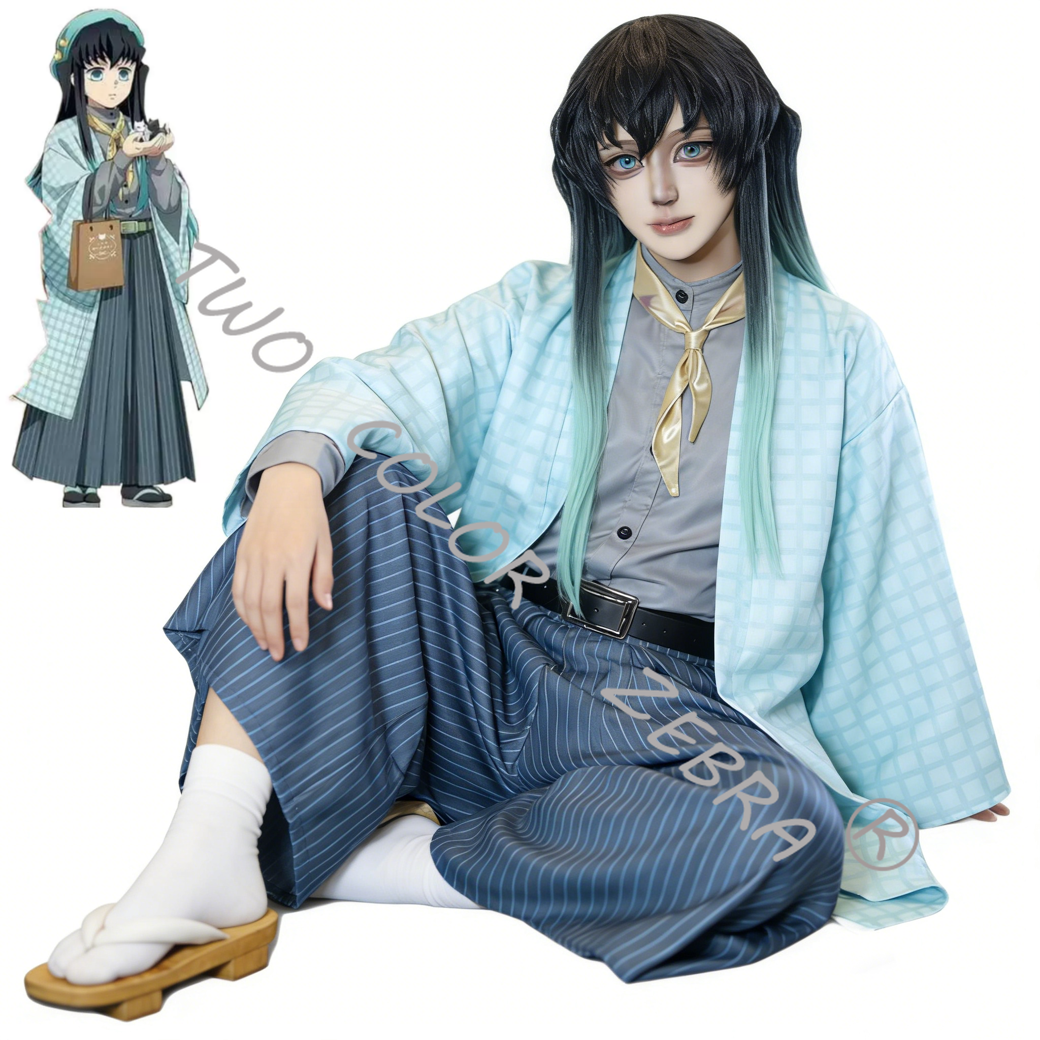 Anime Role Tokitou Muichirou C - Cosplay Wig Colored reseña y precio