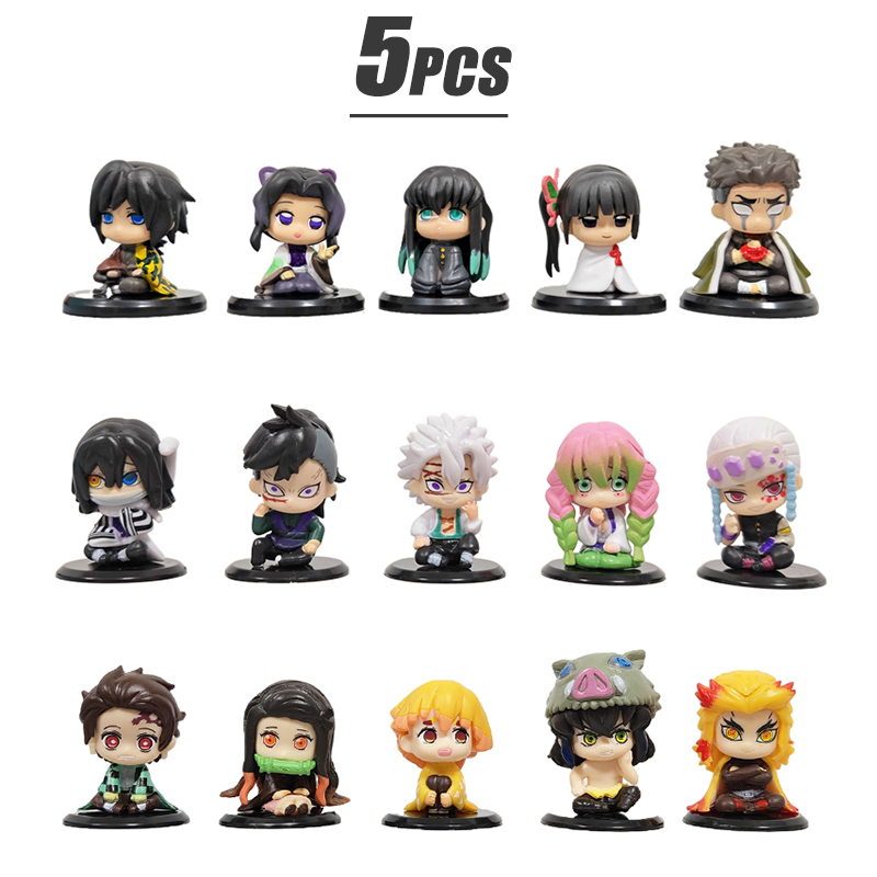 5 Styles/Set Demon Slayer Q Ve - Anime Merchandise Demon Slayer reseña y precio