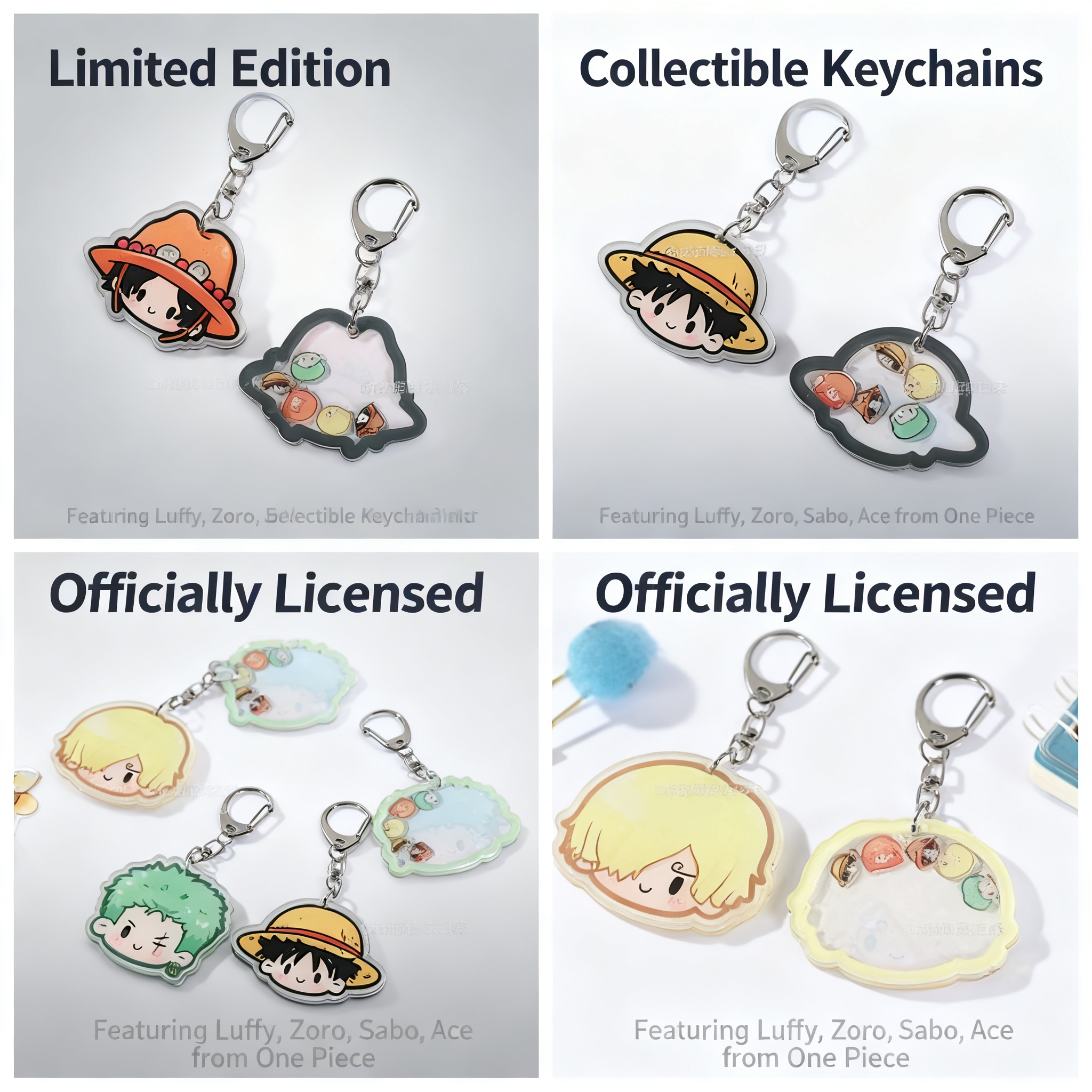 One Piece Monkey D Luffy Kawai - Anime Merchandise Keychain reseña y precio