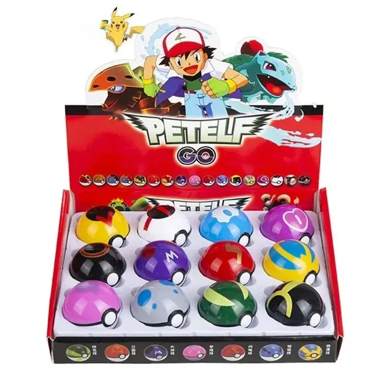 12Pcs Pokemon Figure Pokeball  - Pokemon Anime Merchandise reseña y precio