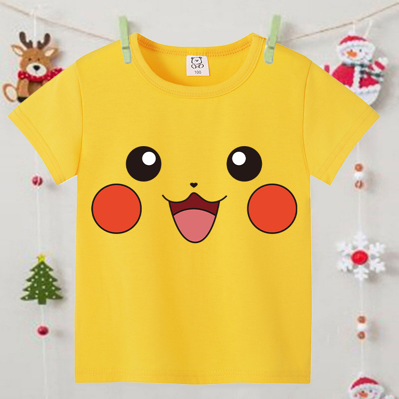 Pokemons Yellow Cute Short-sle - Pokemon Anime Merchandise reseña y precio