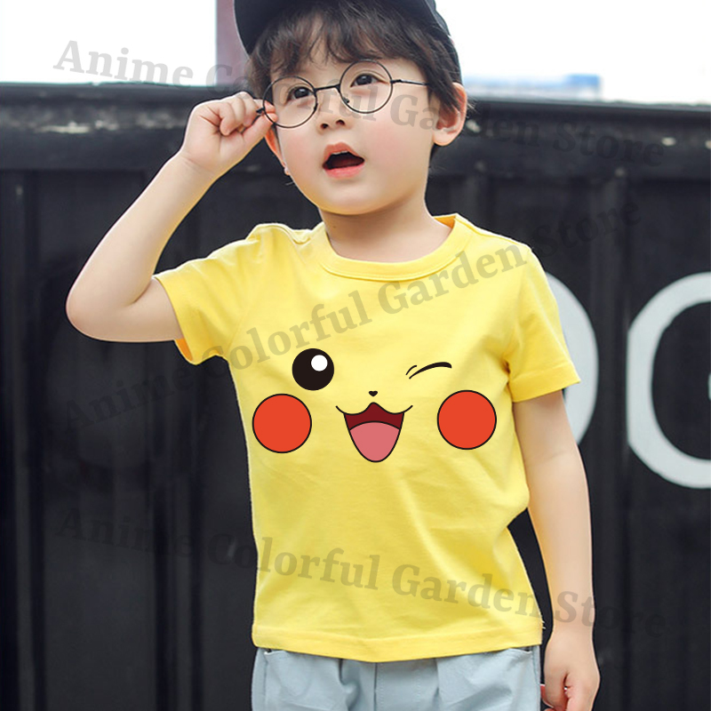 Pokemons Yellow Cute Short-sle - Pokemon Anime Merchandise reseña y precio