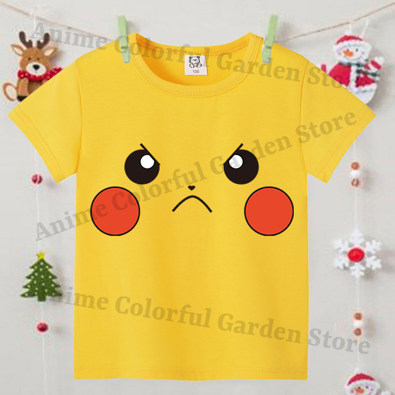 Pokemons Yellow Cute Short-sle - Pokemon Anime Merchandise reseña y precio