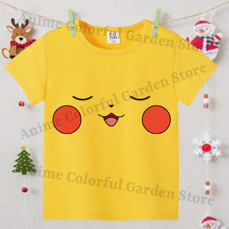 Pokemons Yellow Cute Short-sle - Pokemon Anime Merchandise reseña y precio