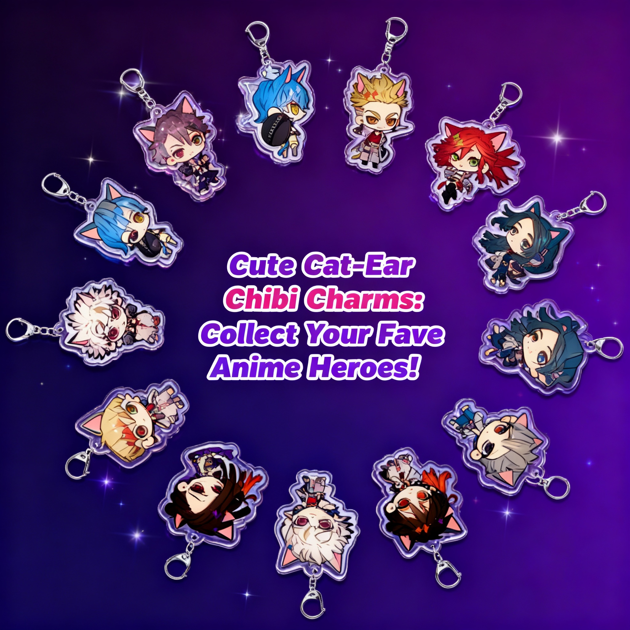 Anime Keychain Acrylic Keychai - Anime Merchandise Keychain reseña y precio