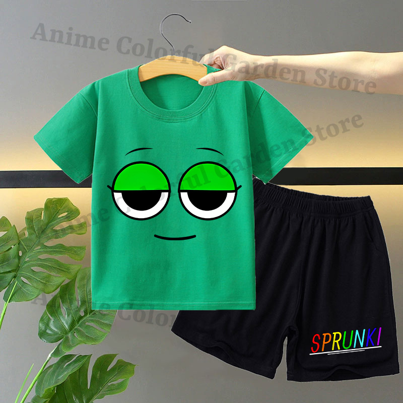 Sprunki 2pcs T-shirt and Short - Anime Merchandise Clothes reseña y precio