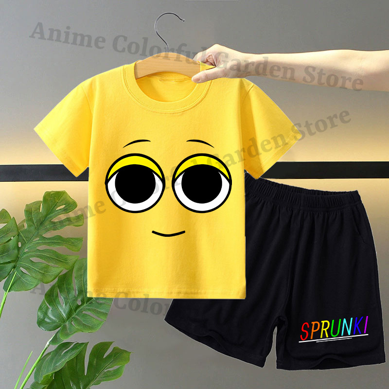 Sprunki 2pcs T-shirt and Short - Anime Merchandise Clothes reseña y precio