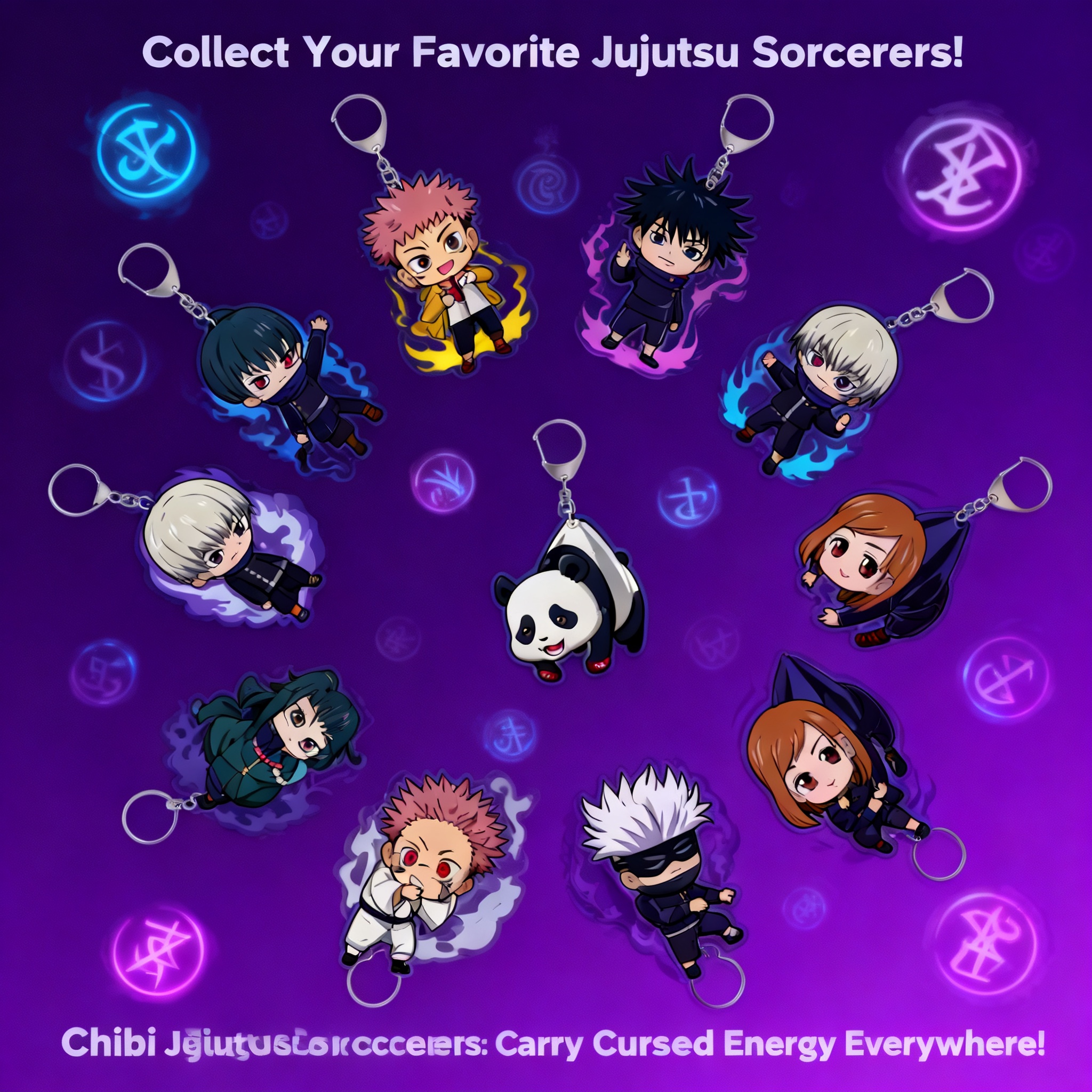 Jujutsu Kaisen Anime Double Si - Anime Merchandise Keychain reseña y precio