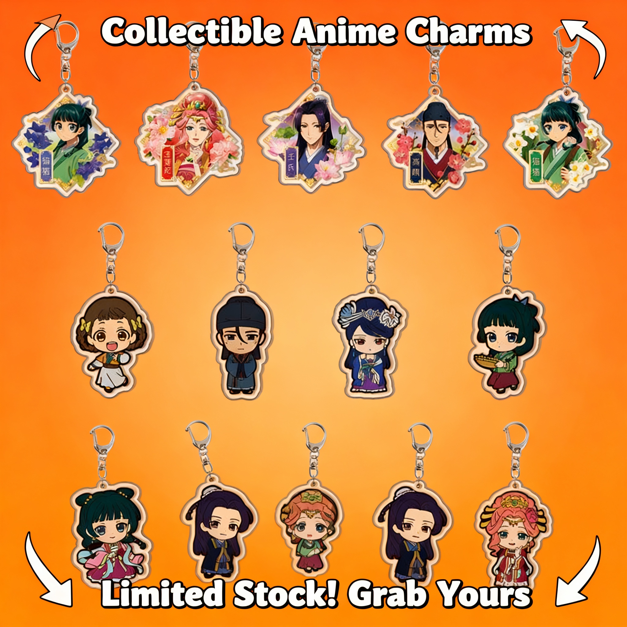 Anime Keychain Acrylic Keychai - Anime Merchandise Keychain reseña y precio
