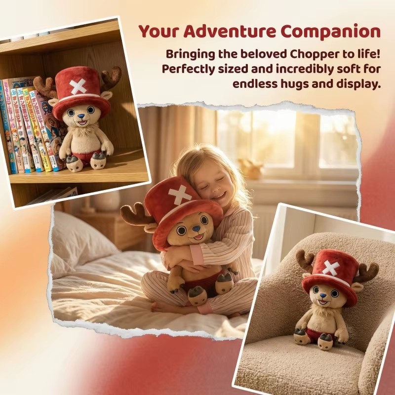NEW One Piece Chopper Plush To - Anime Merchandise Plush Toys reseña y precio
