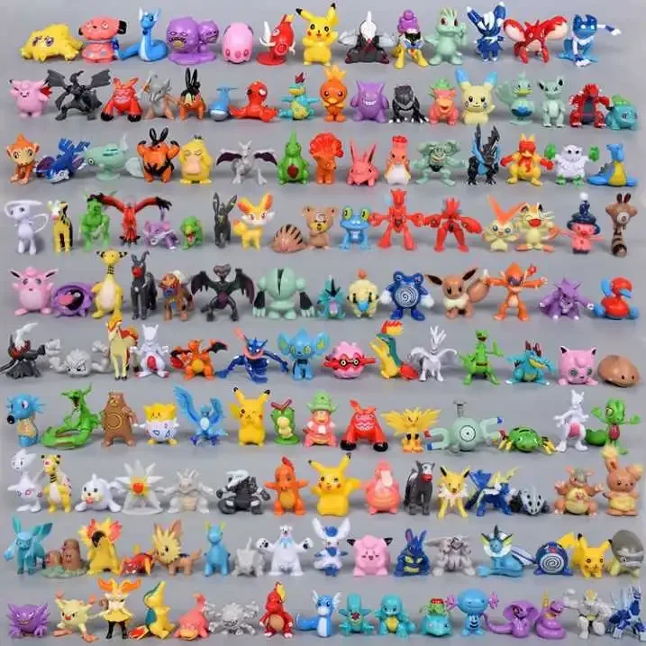 24-144pcs Pokemon Figure Model - Pokemon Anime Merchandise reseña y precio